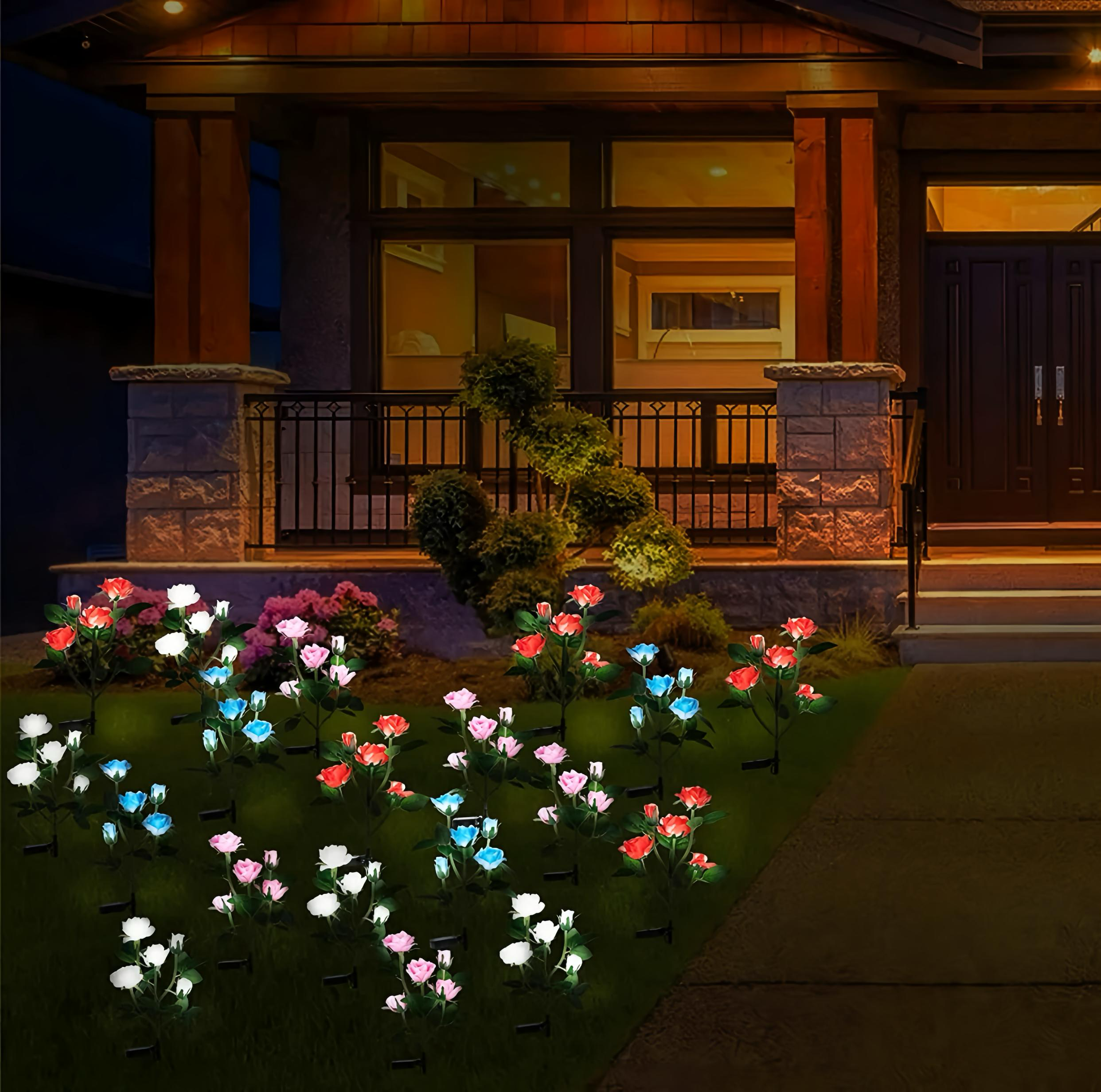 Solar Rose Garden Lights