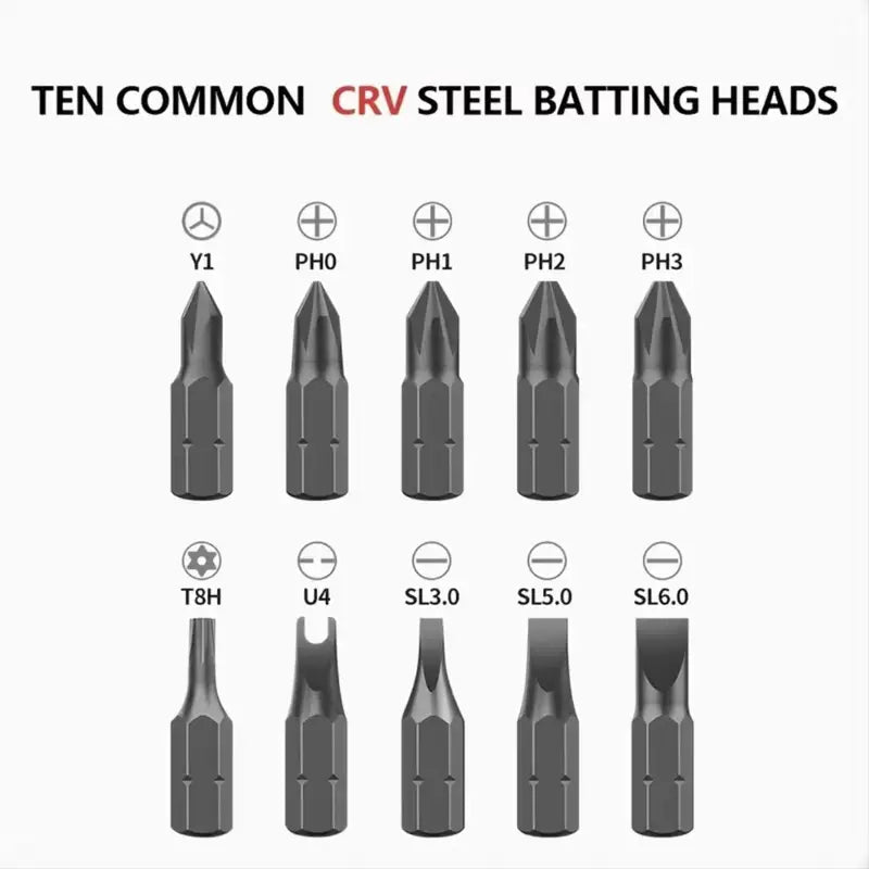 10 in 1 Multi-Angle Ratchet Screwdriver