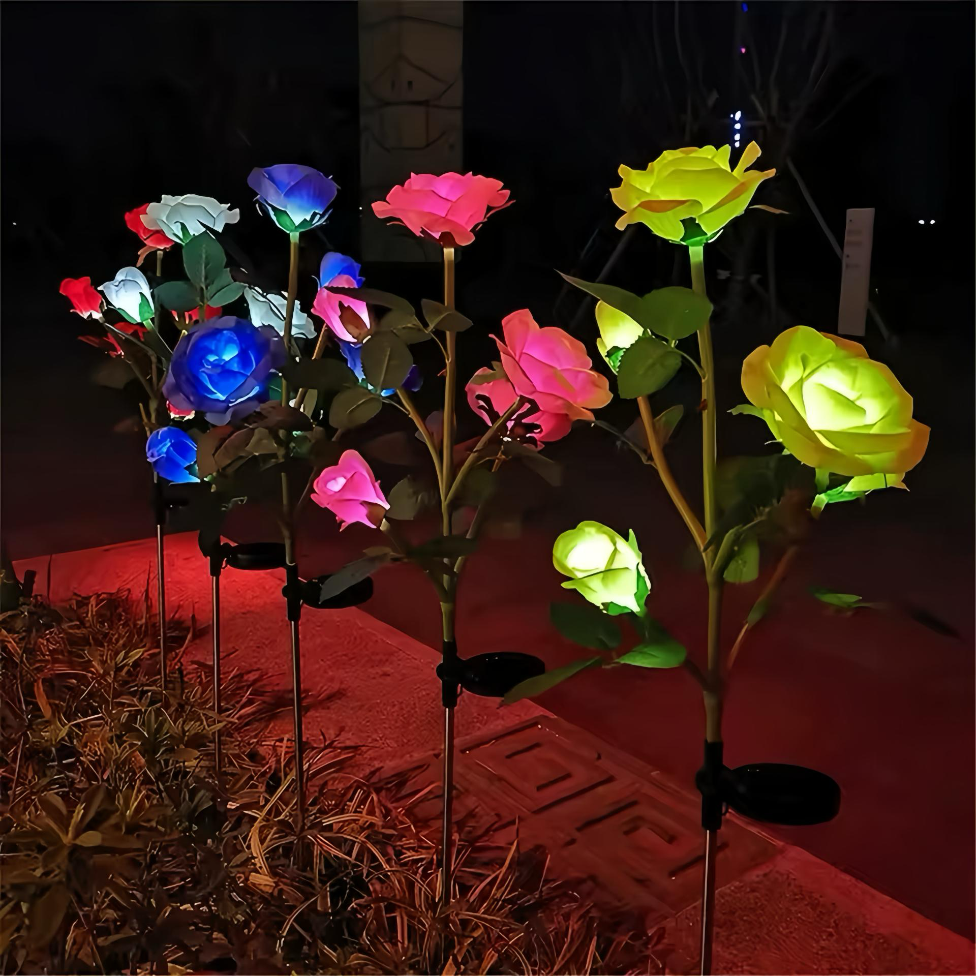 Solar Rose Garden Lights