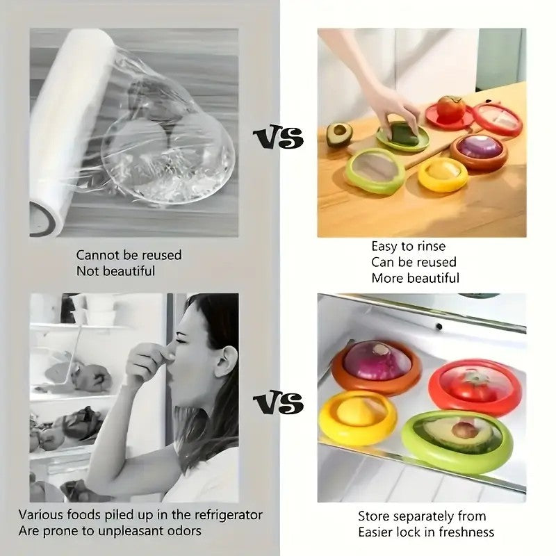 Reusable Fruit & Vegetable Containers – Space-Saving Fridge Storage Set