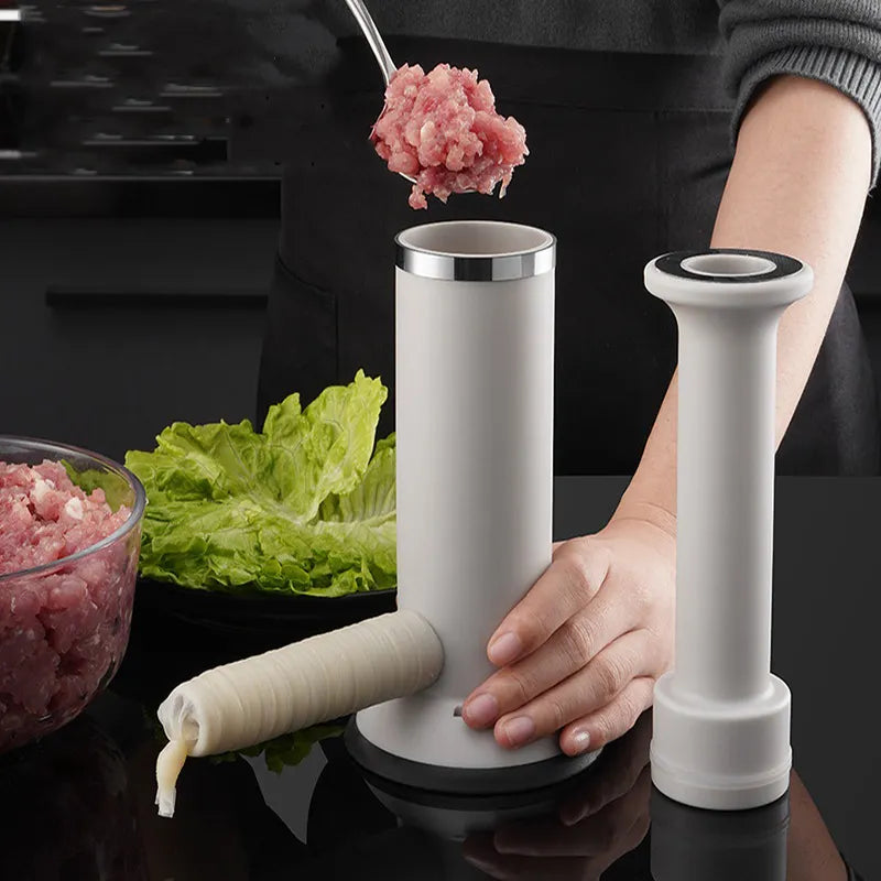 Sausage Stuffing Machine, Stainless Steel Homemade Sausage Machine Vertical Meat Stuffing Kitchen Machine for Meat Shrimp