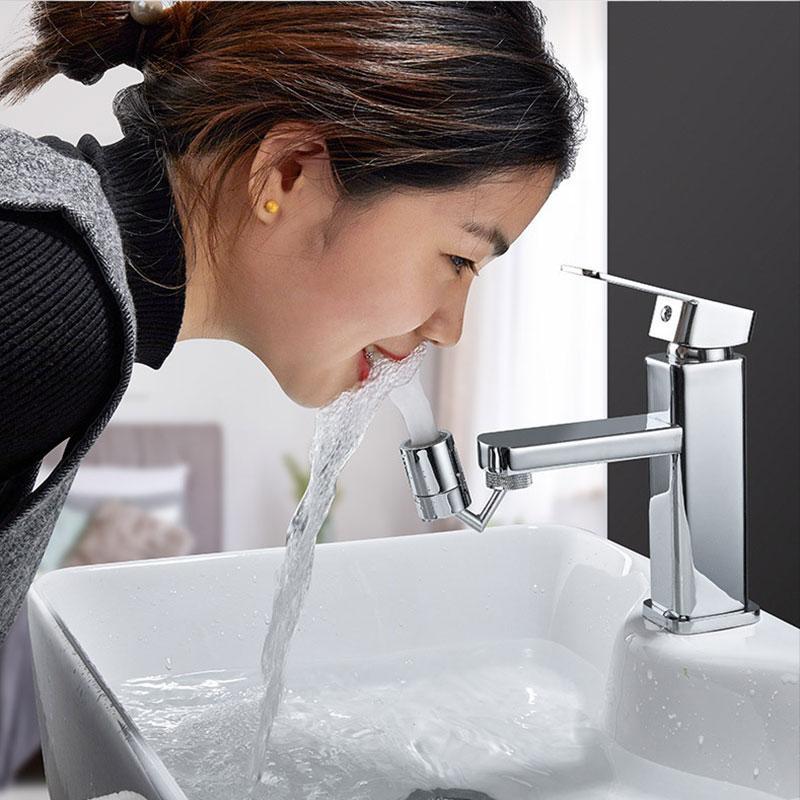 Universal 720 Degree Swivel Faucet Head Splash Proof Filter for Kitchen and Bathroom Sink