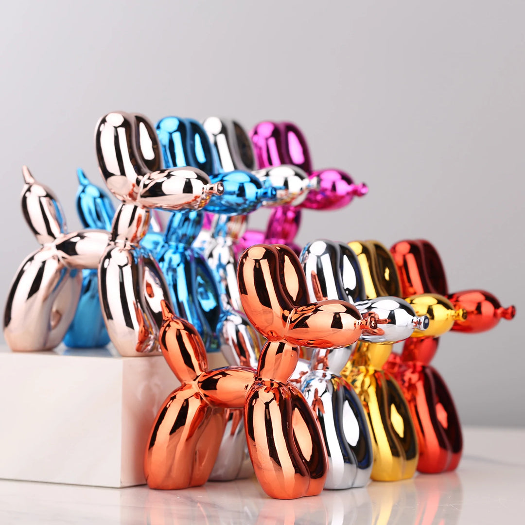 Resin Balloon Dog Statue Figurine