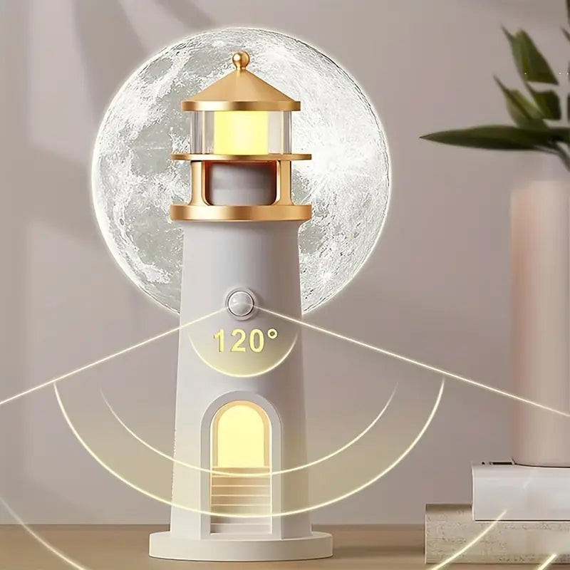 Moon Projection Lighthouse Night Light