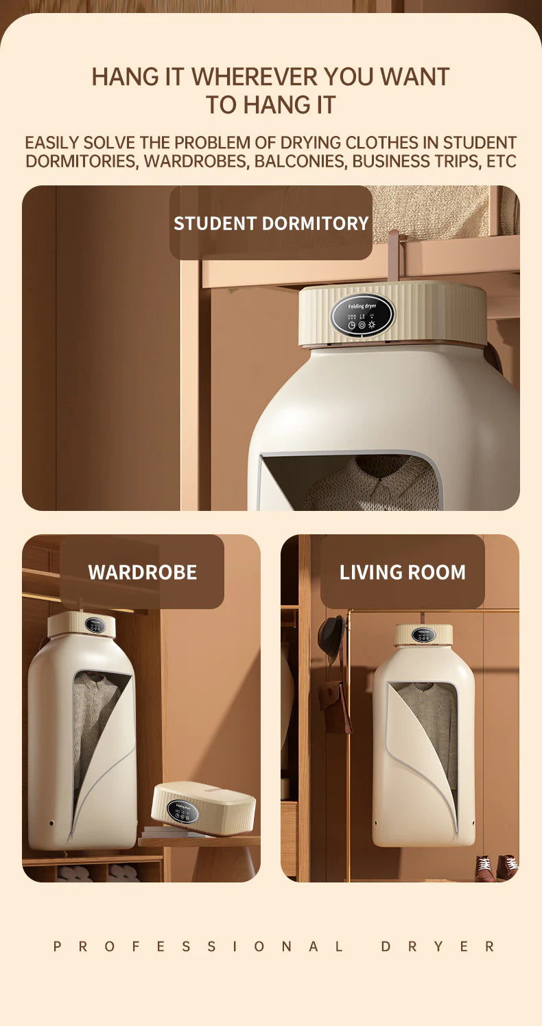 Portable Electric Clothes Dryer – Foldable & Fast Drying