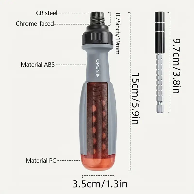 10 in 1 Multi-Angle Ratchet Screwdriver