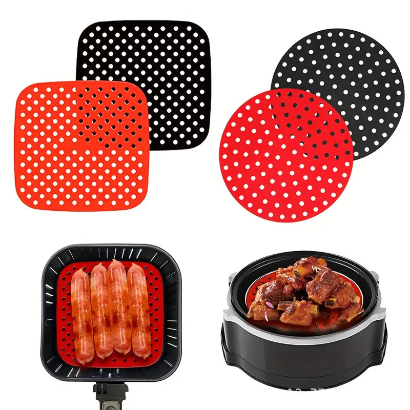 Reusable Silicone Baking Pan for Air Fryer (Square/Round)