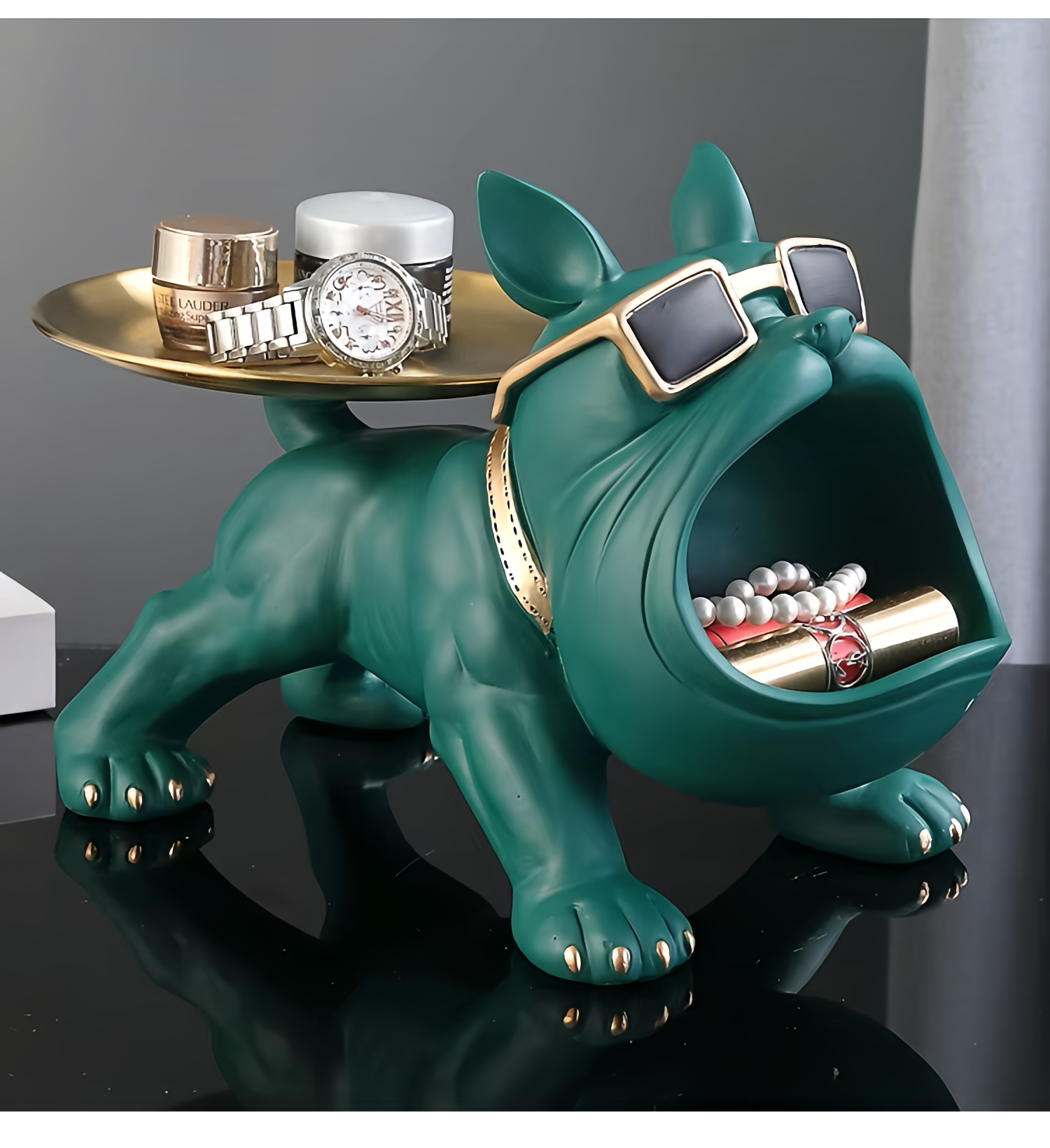 Bulldog Storage Bin and Tray – Functional Décor with Personality