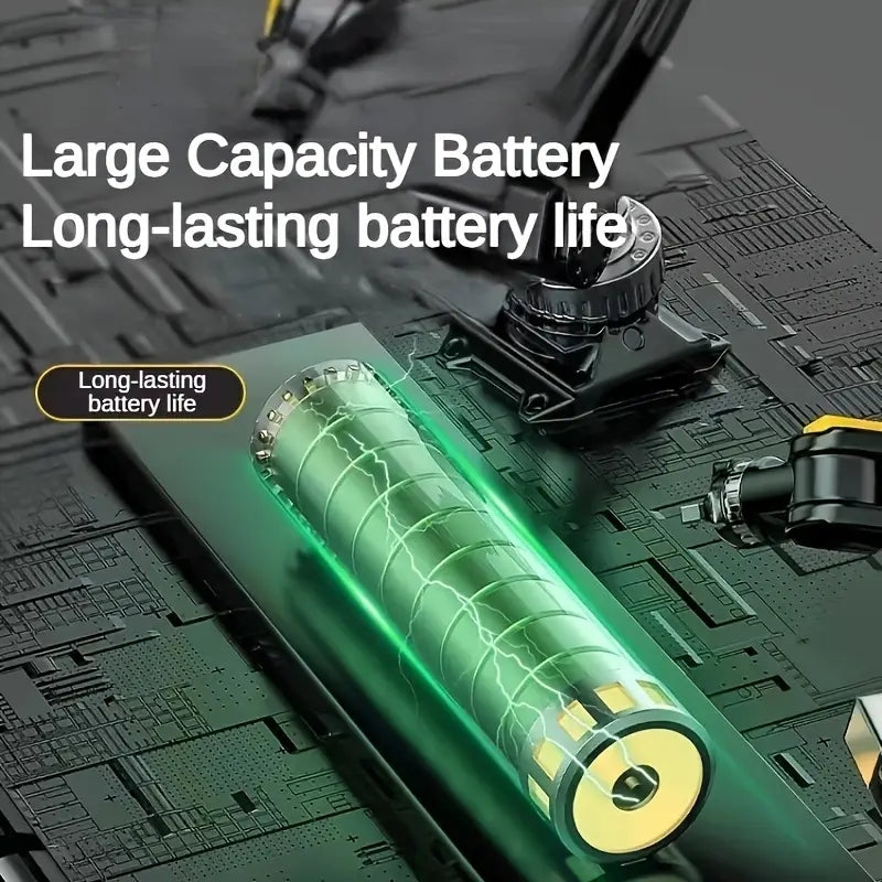 20-in-1 Cordless Screwdriver Kit – USB Rechargeable, LED Work Light, 4-Speed Torque (Max 5 Nm)