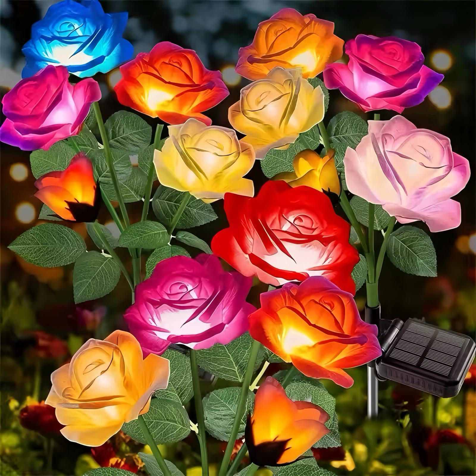Solar Rose Garden Lights