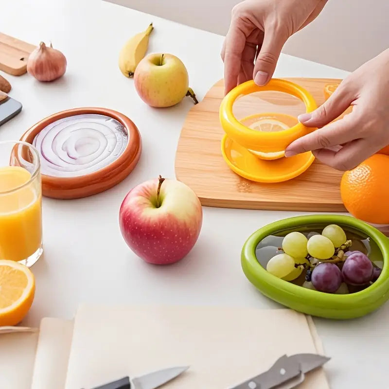 Reusable Fruit & Vegetable Containers – Space-Saving Fridge Storage Set