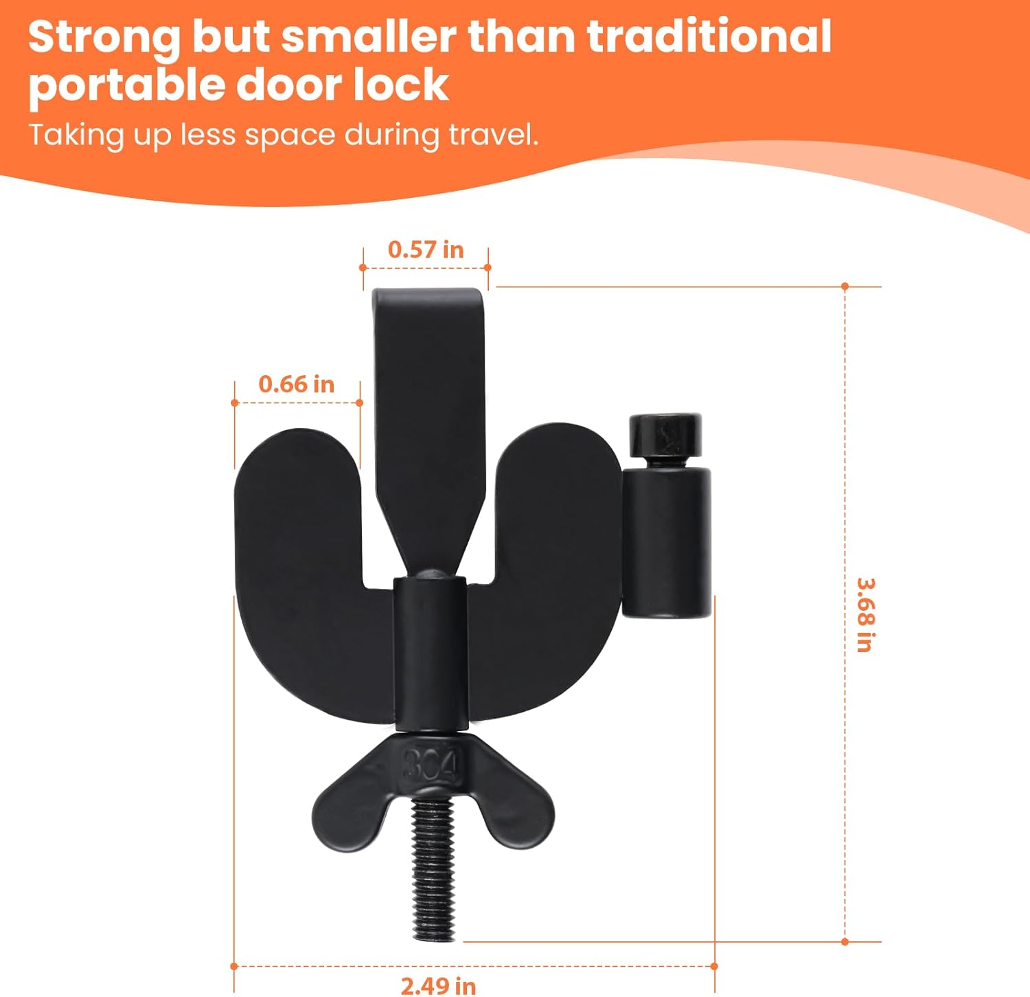 Safe Guard Portable Door Lock & Personal Alarm for Travel & Home