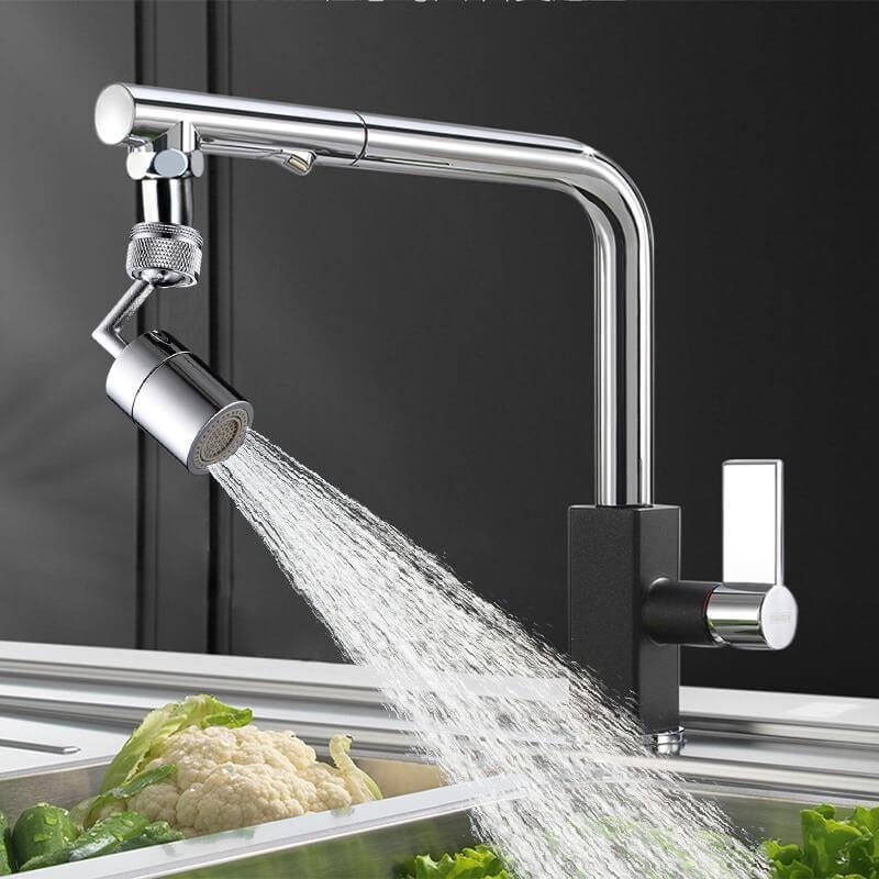 Universal 720 Degree Swivel Faucet Head Splash Proof Filter for Kitchen and Bathroom Sink