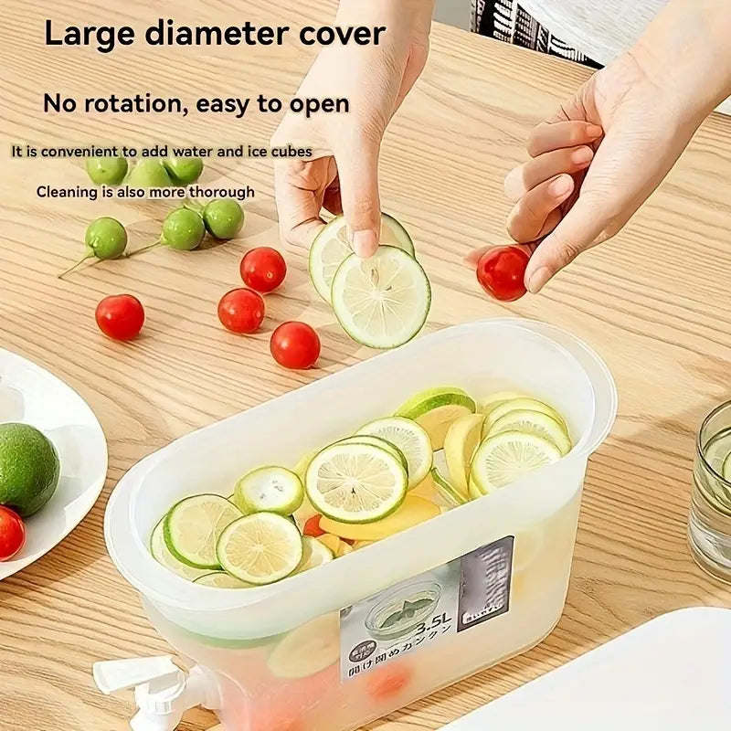 3.5L Cold Water Bucket with Faucet, Keep Your Drinks Refreshingly Cold and Delicious!