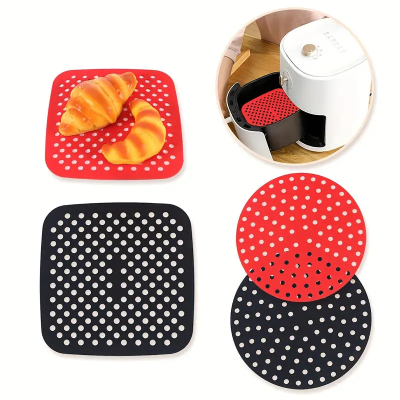 Reusable Silicone Baking Pan for Air Fryer (Square/Round)