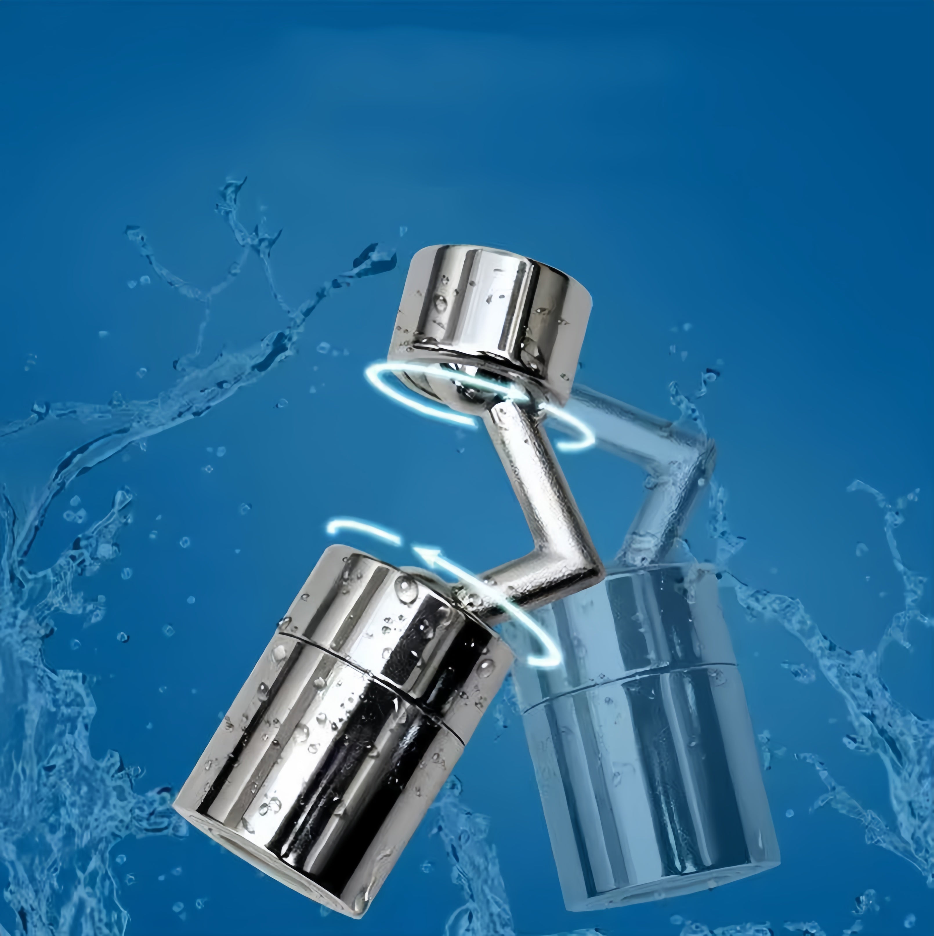 Universal 720 Degree Swivel Faucet Head Splash Proof Filter for Kitchen and Bathroom Sink