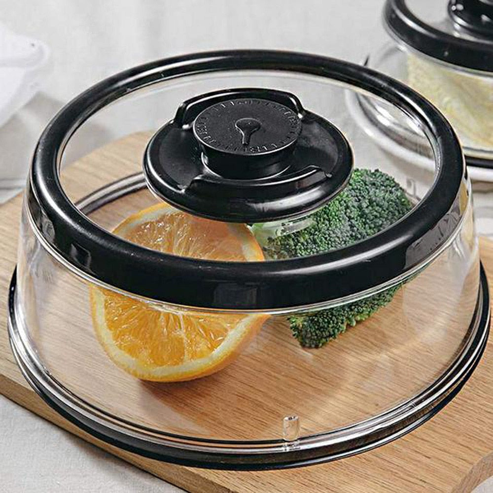 Vacuum Food Seal Cover With Time Scale - Freshness Keeper for Leftovers & Produce