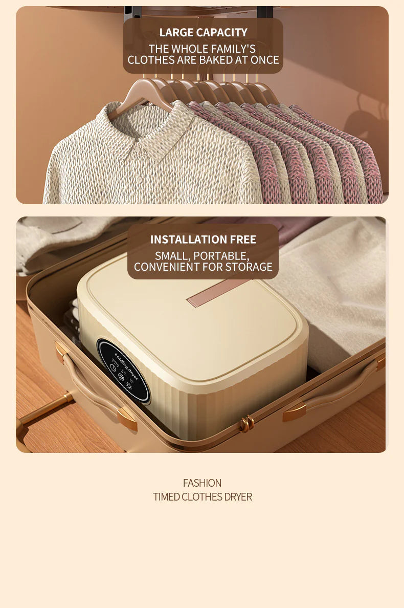 Portable Electric Clothes Dryer – Foldable & Fast Drying