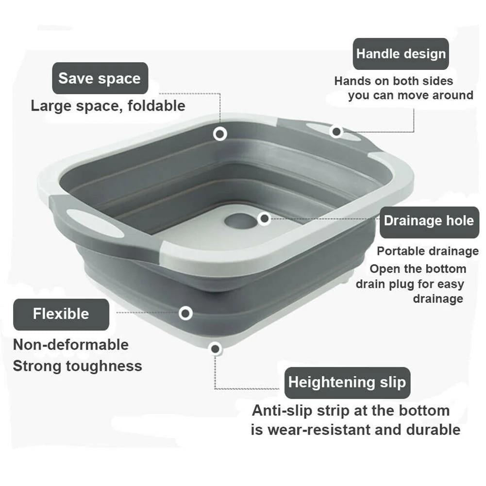 Multifunctional Folding Kitchen Sink Chopping Board