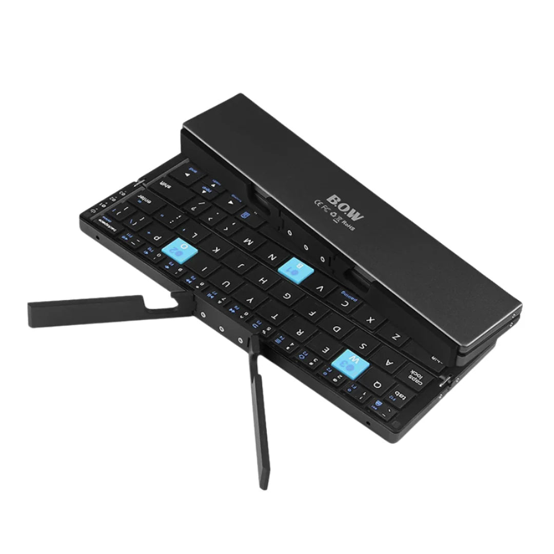 Portable Foldable Bluetooth Keyboard with Magnetic Stand