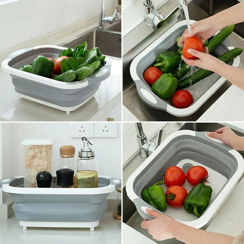 Multifunctional Folding Kitchen Sink Chopping Board