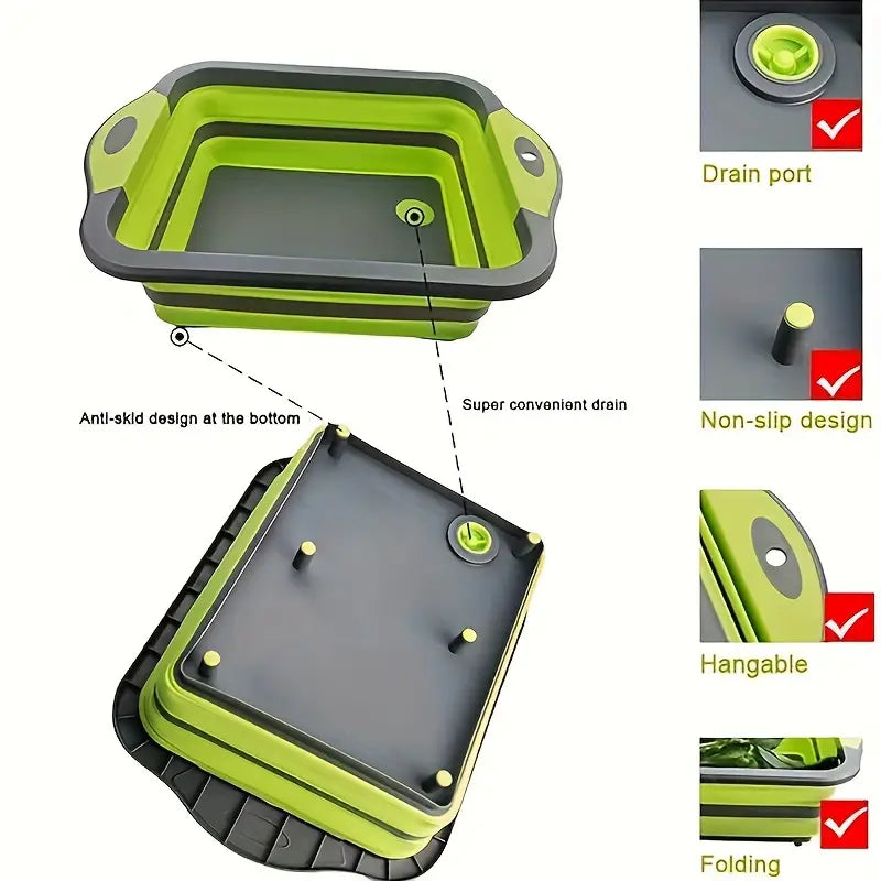 Multifunctional Folding Kitchen Sink Chopping Board