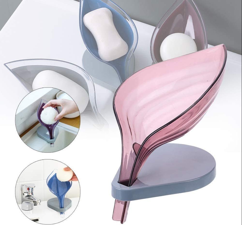 Leaf Shape Bathroom Soap Holder Case