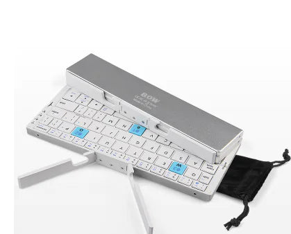 Portable Foldable Bluetooth Keyboard with Magnetic Stand