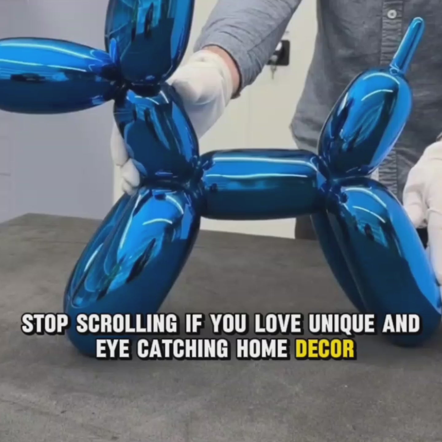 Resin Balloon Dog Statue Figurine