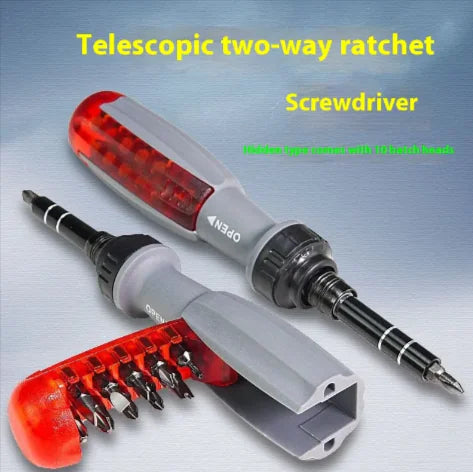 10 in 1 Multi-Angle Ratchet Screwdriver