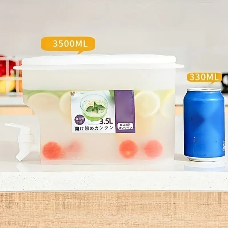 3.5L Cold Water Bucket with Faucet, Keep Your Drinks Refreshingly Cold and Delicious!