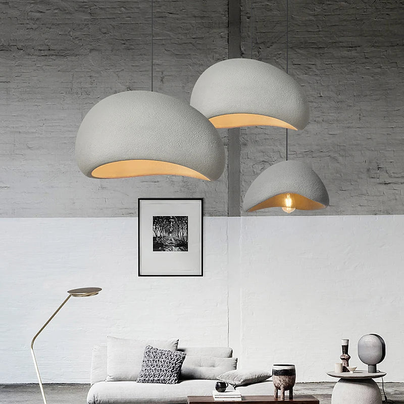 Nordic Living Room Oval Resin Chandelier Lamp