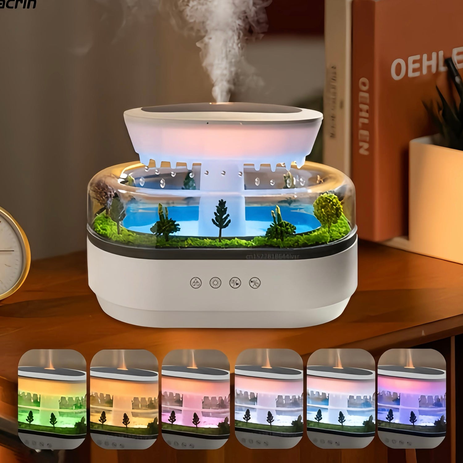 Raindrop LED Plant Landscape Humidifier &amp; Diffuser