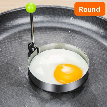 5 Styles Stainless Steel Fried Egg Mold - DIY Breakfast Pancake Shaper