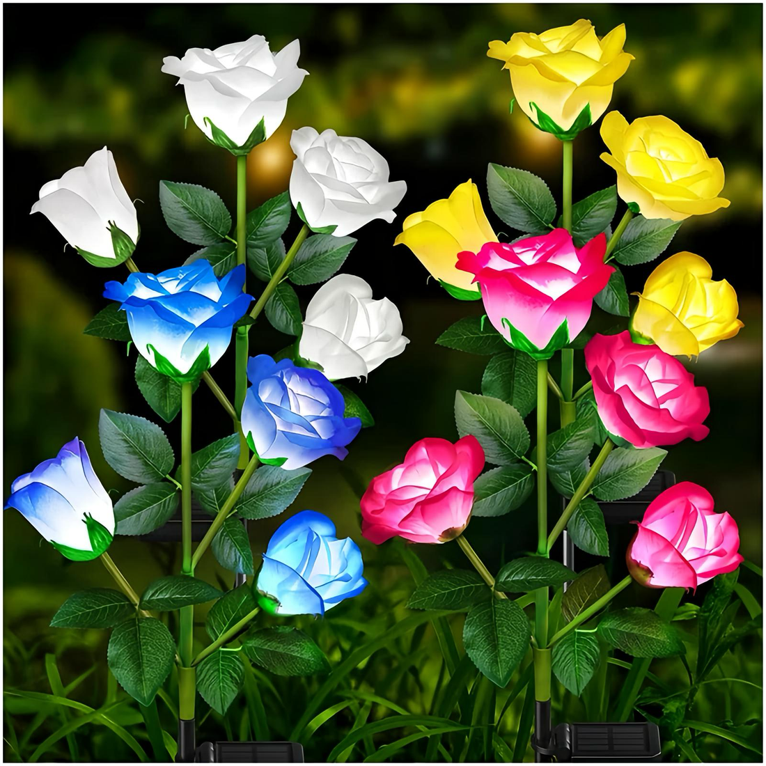Solar Rose Garden Lights