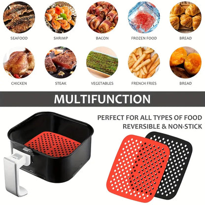 Reusable Silicone Baking Pan for Air Fryer (Square/Round)