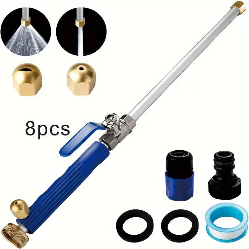 High Pressure Power Washer Wand For Garden Hose With Jet Nozzle And Fan Nozzle Hydro Jet Power Sprayer For Car Washing Or Garden Cleaning Made Of Durable Metal