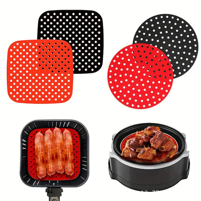 Reusable Silicone Baking Pan for Air Fryer (Square/Round)