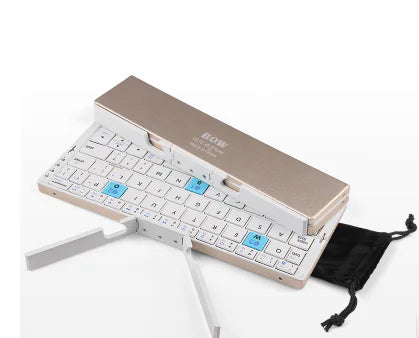 Portable Foldable Bluetooth Keyboard with Magnetic Stand