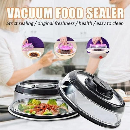 Vacuum Food Seal Cover With Time Scale - Freshness Keeper for Leftovers &amp; Produce