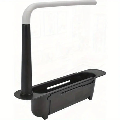 Telescopic Sink Storage Rack Kitchen Organizer Soap Sponge Holder