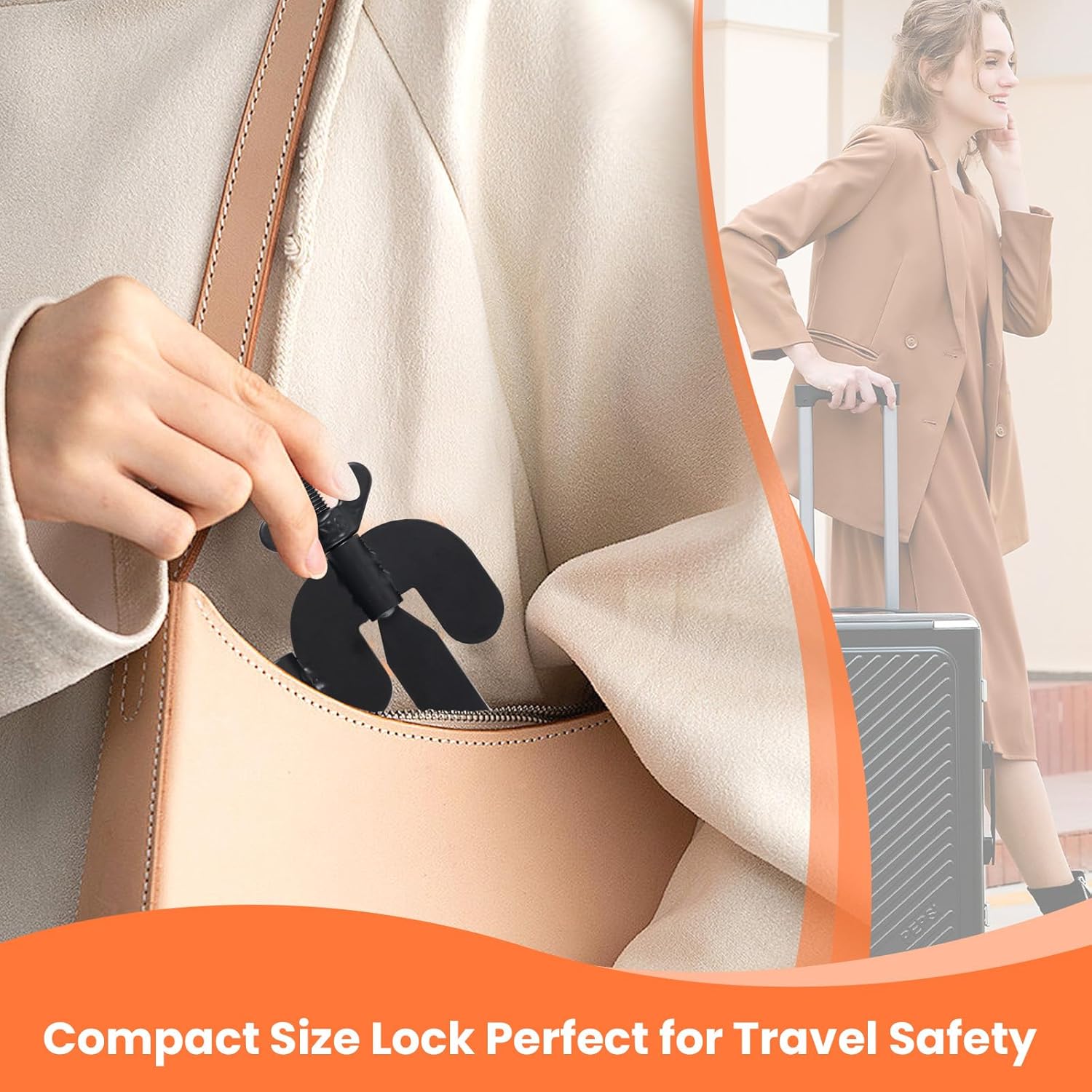 Safe Guard Portable Door Lock &amp; Personal Alarm for Travel &amp; Home