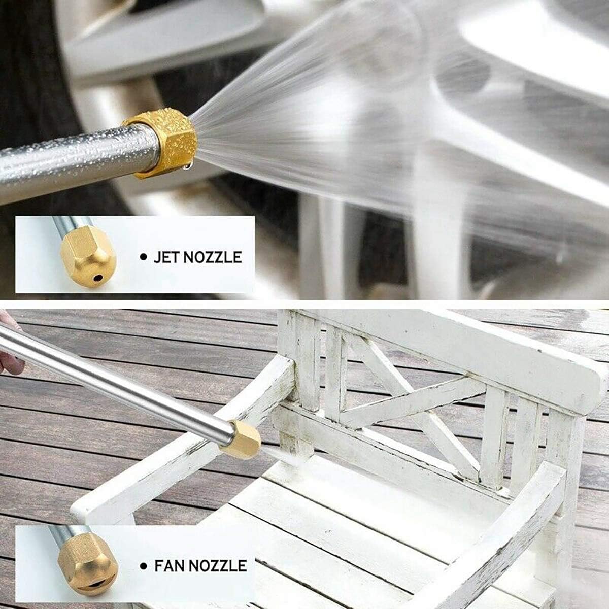 High-Pressure Water Spray Gun with Hose and Adjustable Nozzle for Car and Garden Cleaning