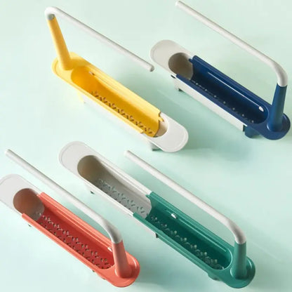 Telescopic Sink Storage Rack Kitchen Organizer Soap Sponge Holder