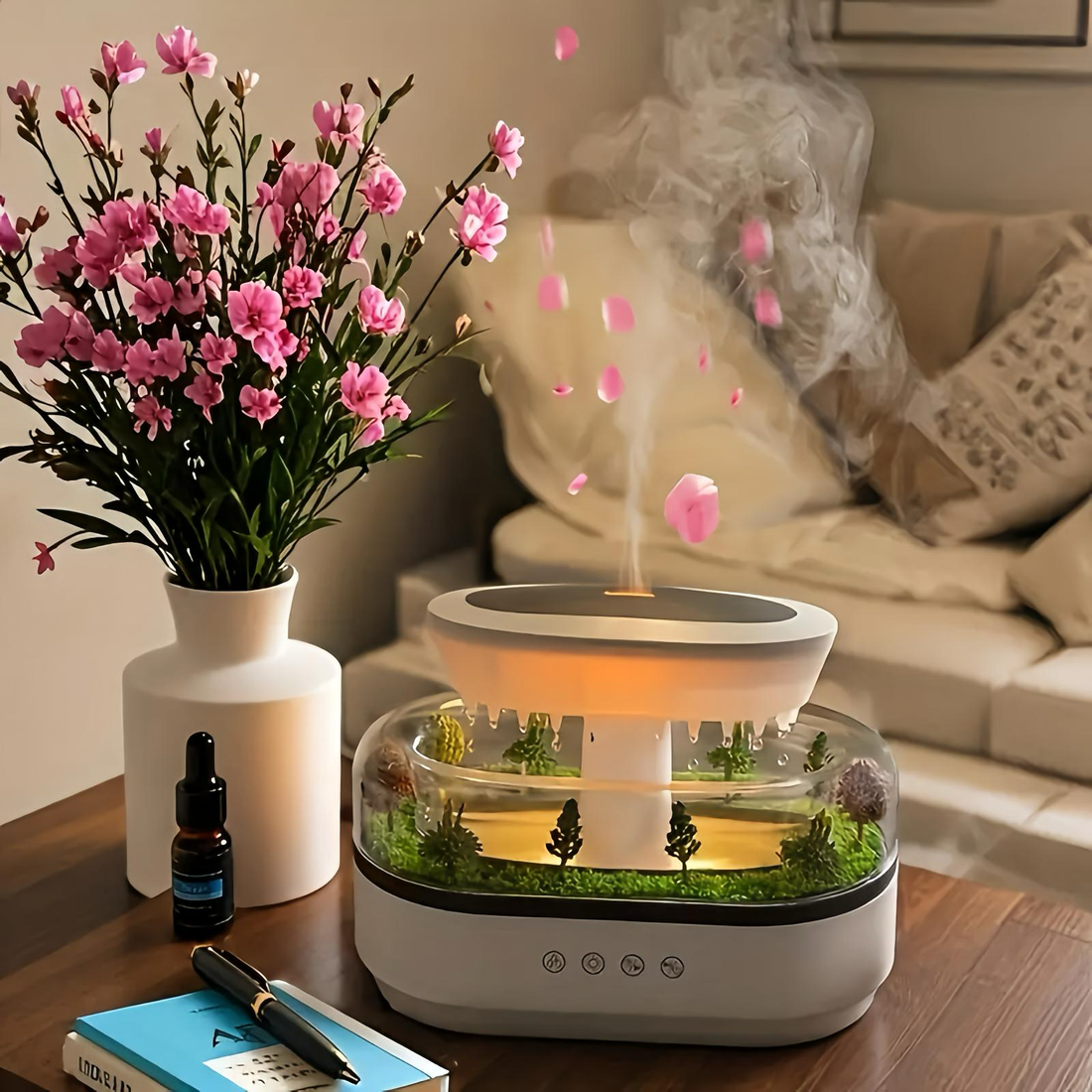Raindrop LED Plant Landscape Humidifier & Diffuser