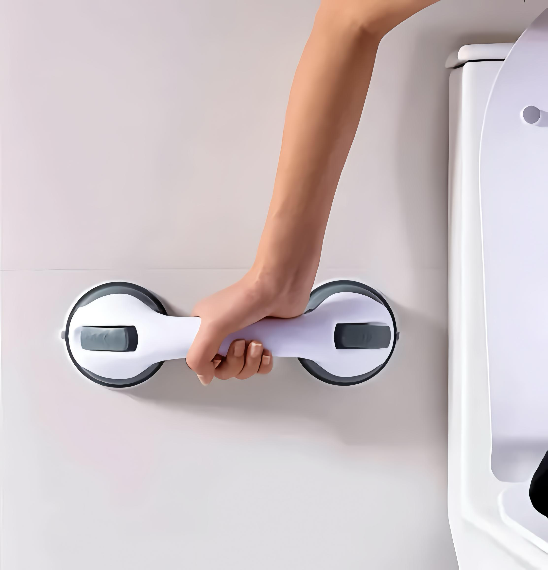 Ultra Grip Suction Shower Handle Grab Bar for Bathroom Safety Support