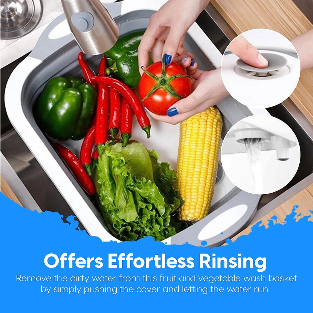 Multifunctional Folding Kitchen Sink Chopping Board