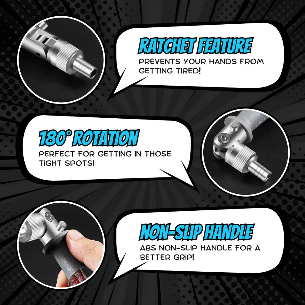10 in 1 Multi-Angle Ratchet Screwdriver