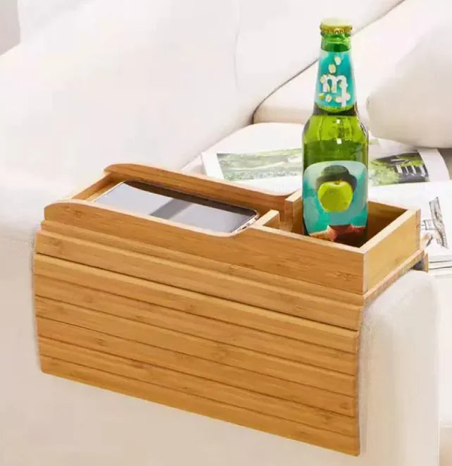 Modern Minimalist Bamboo Sofa Tray, 43x53cm