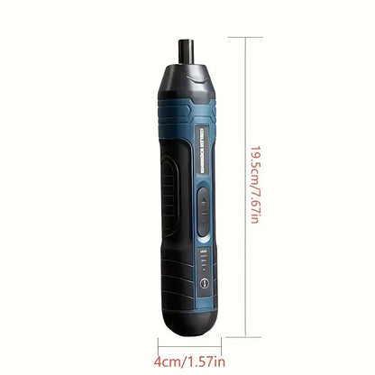 20-in-1 Cordless Screwdriver Kit – USB Rechargeable, LED Work Light, 4-Speed Torque (Max 5 Nm)